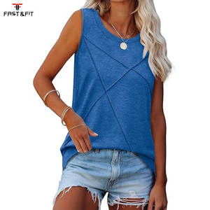 Meilleur fabricant, prix bas, haute qualité, débardeur décontracté pour femmes grandes tailles, respirant, écologique, tricoté 100% coton - Product Image 2