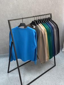 Custom Unisex Heavy Loop Knit Blank Sweatshirt Casual Loose Fit Long Sleeve Crewneck <b>Jumper</b> Low MOQ - Product Image 2