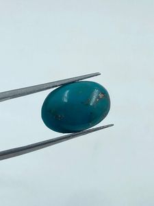 Pierre de turquoise naturelle haute densité 6,77 carats 11,30x16,10 mm Couleur bleue Pierre précieuse élégante pour la fabrication de bijoux en provenance d'Inde - Product Image 3