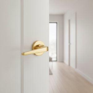 Luxury Brass Door <b>Handle</b> Set with Mortise <b>Lock</b> | Elegant Lever <b>Handles</b> for Interior Doors | Hardware for Home,Office & Hotel Use - Product Image 3