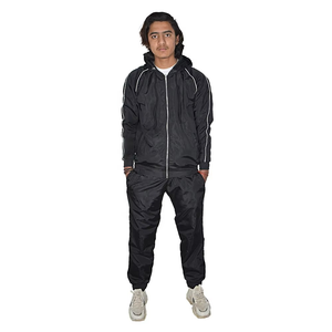 Ensemble de survêtement en nylon réfléchissant 3M pour hommes, nouveau design, coupe-vent respirant pour l'hiver décontracté, techniques d'impression, vente en gros - Product Image 3