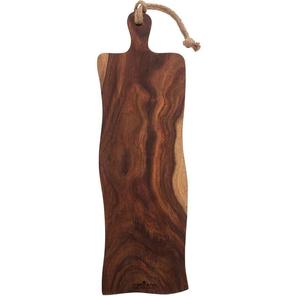 Planche à découper en bois d'acacia écologique artisanale avec un design moderne, logo personnalisable, finition naturelle pour une utilisation en cuisine - Product Image 1