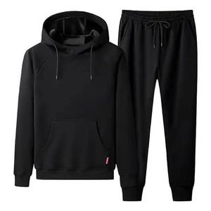 Custom High Quality Unisex Streetwear 100% Cotton Regular Fit Heavyweight Hoodies & <b>Sweatpants</b> <b>Set</b> with Drawstring Closure - Product Image 2