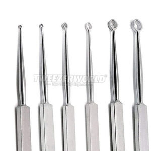 Cureta Dérmica de 1mm-6mm, Juego de 6 Piezas, Instrumentos Quirúrgicos de Acero Inoxidable de Grado Médico Manual de Alta Calidad con Certificación CE - Product Image 4