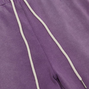 Pantalon de jogging pour homme 100% Coton épais, délavé à l'acide et effet soleil, en molleton premium, style streetwear vintage, personnalisable - Product Image 3