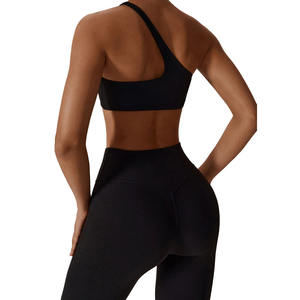 Ensemble de sport pour femmes avec logo personnalisé, leggings de yoga sans couture et soutien-gorge de sport, vêtements de fitness très extensibles, vente en gros OEM - Product Image 4