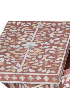 Caja de Almacenamiento Moderna de Lujo Mother Pearl, Diseño Flexible y Funcional, Solución Decorativa con Incrustaciones de Concha, Fabricante Mayorista - Product Image 4