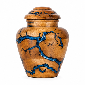 Wooden Urn for Human Ashes | <b>Memorial</b> Cremation Urn Funeral <b>Keepsake</b> <b>Box</b> Elegant Wooden Ashes Holder <b>Memorial</b> Tribute Container - Product Image 1