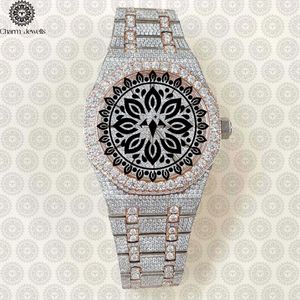 Charm_Jewells Stainless Steel Diamond <b>Watch</b> Tonneau Case Analog Dial Sapphire Crystal Luxury Fashion Women's Quartz Movement - Product Image 2