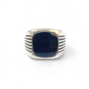 แหวนออนิกซ์สีดำสำหรับผู้ชาย น้ำหนัก 8.7 กรัม - Product Image 2