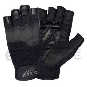 Guantes Negros para Entrenamiento, Venta al Por Mayor, Fabricante de Guantes para Gimnasio, MOQ Bajo, Guantes para Levantamiento de Pesas y Entrenamiento de Fuerza - Product Image 1