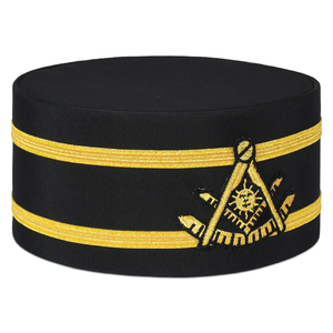 Casquette de cérémonie Triple Tau de qualité supérieure pour les membres du Royal Arch, 100% coton respirant - Product Image 2