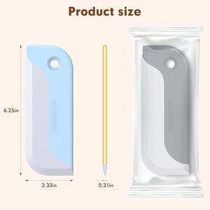 Set di 3 Piccoli Raschietti per Vetri Doccia e Finestrini Auto, Casa e Cucina, in Grigio, Giallo e Blu - Product Image 2