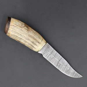 Cuchillo de caza de acero de Damasco hecho a mano de alta calidad, personalizado, con mango de madera, tipo Skinner, de 4 pulgadas, ¡muy vendido! - Product Image 3