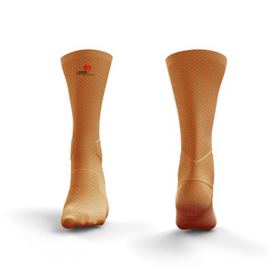 Custom Printed Men's Knitted Sports <b>Socks</b> with Polyester and Cotton Blend Anti Bacterial <b>Breathable</b> Eco Friendly Anti Slip <b>Socks</b> - Product Image 1