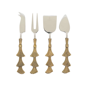 Brass Cheese Set With Honey Bee Handle Brass Cheese Set Kitchenware <b>Tabletop</b> Cheese Slicer Set Best Selling sale - Product Image 3
