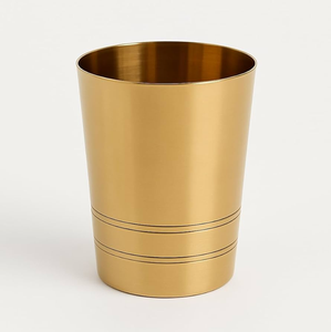 Verre à cocktail exclusif en laiton, forme ronde, design minimaliste, meilleur article de verrerie et de vaisselle - Product Image 1