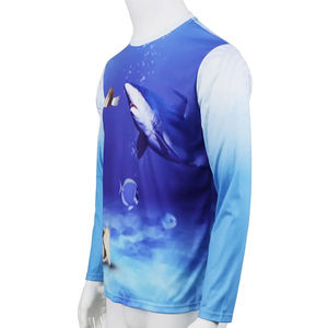 เสื้อตกปลาแขนยาวผู้ชาย พิมพ์ลายปลาด้วยเทคนิค Sublimation ป้องกันรังสียูวี UPF 50  ชุดสำหรับเล่นกีฬา - Product Image 2