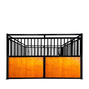 Box per Cavalli Portatile da 3,6 m con Pannello in Legno di Pino, Porta Scorrevole, Finestra e Barra Verticale Superiore per Mangiatoia, Fondo in Legno TM - Product Image 6
