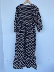 Women's Girls' Printed Pure Cotton Maxi <b>Dress</b> Indian Block Print Casual Summer <b>Evening</b> Party Trendy Wholesale Long Midi Bulk - Product Image 4