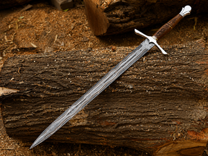 Espada Vikinga de Cobre Damasco Hecha a Mano, Espada Medieval Auténtica, Hoja de Cobre Forjada a Mano, Regalo para Él - Product Image 5