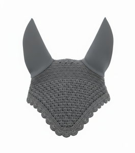 Premium Horse Fly Veil Ear <b>Bonnet</b> with Decorative Rope Trim Breathable Ear Protection and Professional Styling for Competition - Product Image 2