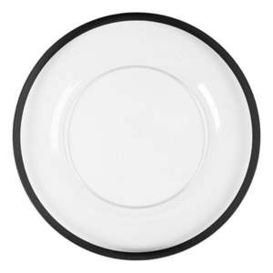 Assiettes de service noires résistantes au lave-vaisselle, réutilisables, en métal, pour événements, restaurants et hôtels, idéales pour servir des aliments et des biscuits. - Product Image 3