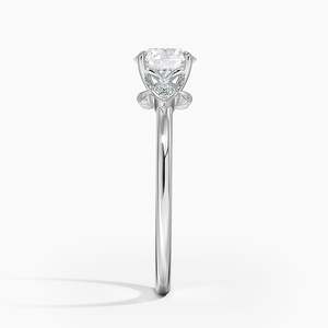 BOJ <b>Ring</b> 045 Round Cut 925 <b>Silver</b> Grand Fiore Diamond & Rhodium Plated Wedding 2ct D Color VVS1 Moissanite GRA Certified <b>Ring</b> - Product Image 3