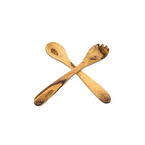 Meilleures ventes : Ustensiles de service en bois de qualité supérieure, fabriqués à la main, pour la cuisine et la salle à manger, ensemble cuillère et fourchette à salade, en solde - Product Image 1