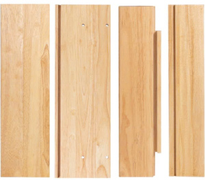 Paneles de Madera de Caucho Sostenible con Juntas Dentadas, Tableros Sólidos para Cajones de Gabinetes, Almacenamiento de Oficina y Muebles de Comedor, Acabado Natural - Product Image 1