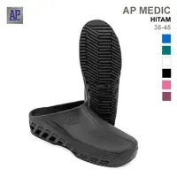 AP Medic Hitam <b>Safety</b> Shoes-Anti Slip Medical Shoes for Hospital Lab & Cleanroom Oil Resistant - Product Image 2