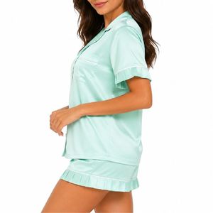 Ladies Sleepwear <b>Women</b> Pajama Set <b>Short</b> Pajama Set Stylish Comfortable Night Suit for <b>Women</b> - Product Image 3