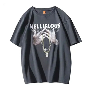 T-shirts tendance à motifs imprimés intégraux, effet délavé à l'acide, nouvelle collection, faible MOQ, coupe oversize, meilleure qualité, pour hommes - Product Image 4