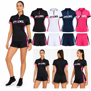 Vestido Deportivo de Golf y Tenis Totalmente Personalizable para Mujer con Bolsillos en los Shorts, Conjunto de 2 Piezas - Product Image 1