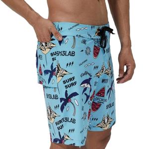 กางเกงว่ายน้ำขาสั้นสำหรับผู้ชายกางเกงว่ายน้ำขาสั้นแห้งเร็วระบายอากาศดีพิมพ์ลายสำหรับฤดูร้อน - Product Image 1