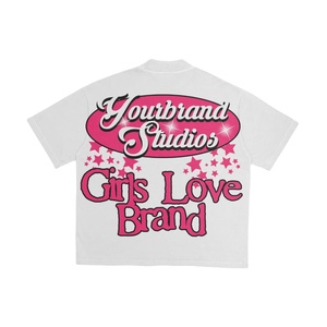 Summer 230g Heavy <b>Weight</b> Cotton Short Sleeve T-Shirt Men's Loose Fit Solid Color Breathable <b>Blank</b> T-Shirt - Product Image 3