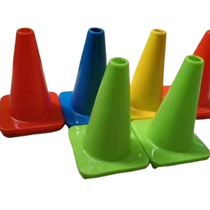 Cônes de marquage flexibles à base large en caoutchouc, empilables, légers, pour l'entraînement sportif américain - Product Image 2