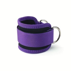 Neoprene <b>Ankle</b> <b>Support</b> Strap With Double Ring For Strength Training Weight lifting <b>support</b> Unisex fitness safety - Product Image 4