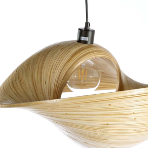 Abat-jour en bambou personnalisable Fournisseur de gros en vrac Éclairage durable fait à la main pour projet d'hôtel Prix d'usine - Product Image 4