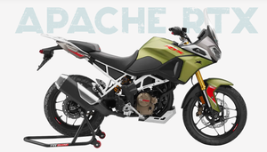 Motocicleta TVS "APACHE RTX" con Estilo Deportivo Scrambler en Color Plata, Negro y Rojo, Tipo Aventura de 660 cc - Product Image 5