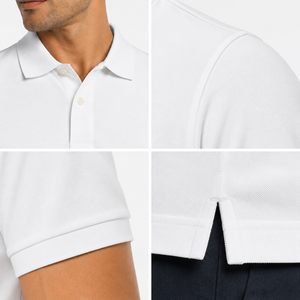 Camisa polo elegante para hombre, adecuada para oficina y uso informal, costuras duraderas, mezcla de algodón transpirable para comodidad durante todo el día, OEM - Product Image 6