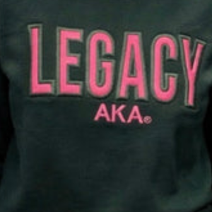 <b>Pink</b> Leather Legacy <b>Sweatshirt</b> for Women Classic Crewneck Long Sleeve Pullover Applique Letter Design Casual Sorority Inspired - Product Image 6