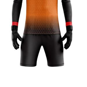 Ensemble de gardien de but à pois, maillot à col rond à manches longues et short pour homme, séchage rapide, évacuation de l'humidité, polyester écologique, football - Product Image 5