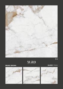 Azulejos de porcelana esmaltada de 600x600 mm con patrones de piedra natural, aptos para espacios residenciales y comerciales. - Product Image 3