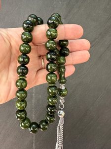Perles de Tasbih en résine écologiques faites à la main pour la prière, perles naturelles artisanales uniques pour Tasbih - Product Image 2