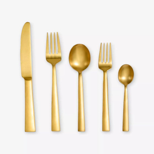 Ensembles de couverts réutilisables en acier inoxydable de style européen avec manches en os, finition poli miroir pour mariages et réceptions - Design élégant - Product Image 2