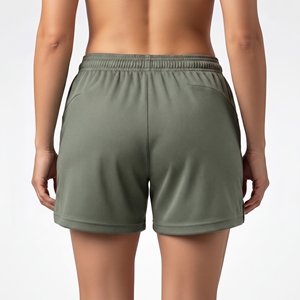 Custom <b>Women's</b> 100% Polyester <b>Shorts</b> Casual Summer Sports <b>Shorts</b> Soft Breathable Fabric Elastic Waist OEM Manufacturer - Product Image 3