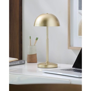 Lampe de table en laiton de style vintage avec abat-jour en tissu de qualité supérieure amovible, design durable et écologique pour la décoration de la maison pendant Diwali - Product Image 1