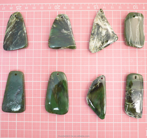 Top Bán Đá Thô Ngọc Xanh Tự Nhiên Ngọc Thô <span class=keywords><strong>Nephrite</strong></span> Thủ Công Mặt Dây Chuyền Bất Thường - Product Image 3