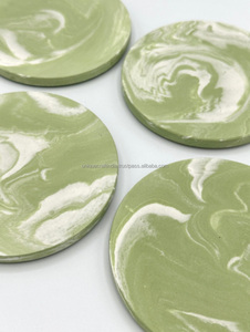 ที่รองแก้วเรซิ่นอีพ็อกซี่สไตล์สโมคกี้ดีไซน์ไม้ทันสมัยงานฝีมือที่ไม่ซ้ำใครจากอินเดียตกแต่งบ้านของขวัญคริสต์มาส - Product Image 2